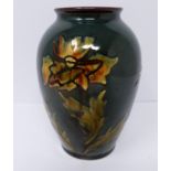 PAW ceramic glazed vase by Czech ceramicsts Paul and Anna Wranitzky 752, three initials PAW