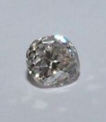 Loose cushion old mine diamond, J, SI, approx 0.5 cts, slight chip to the side.