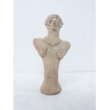 Terracotta syro-hittite civilisation Idol statuette. Possibly circa 2000-1500 BC. Height 9.5cm.