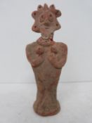 A large terracotta Syro-Hittite civilisation Idol statuette. Possibly circa 2000-1500 BC. Previously