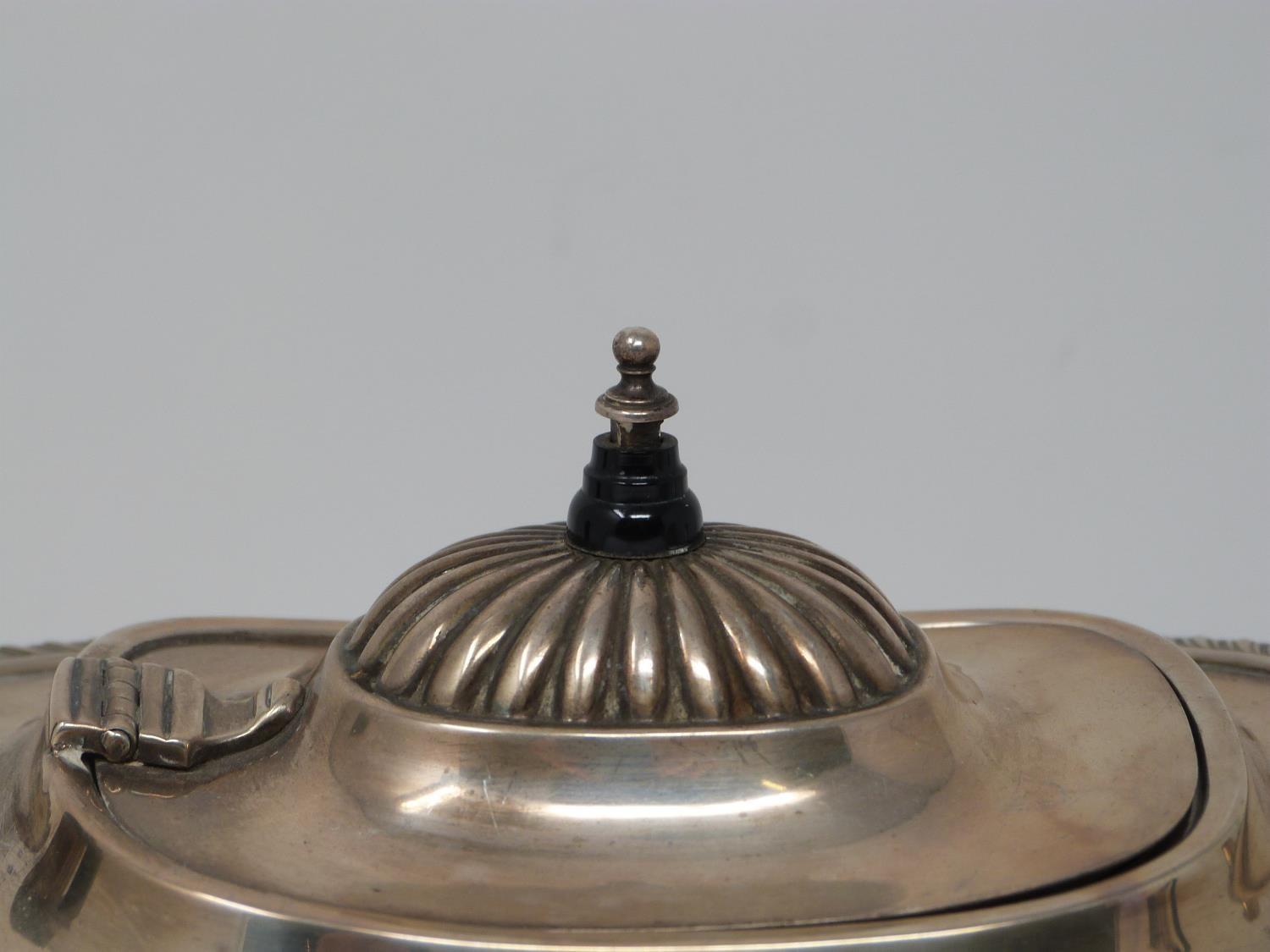 An antique silver coffee pot and tea pot. The Victorian Coffee pot has angular design, maker JH - Image 11 of 19