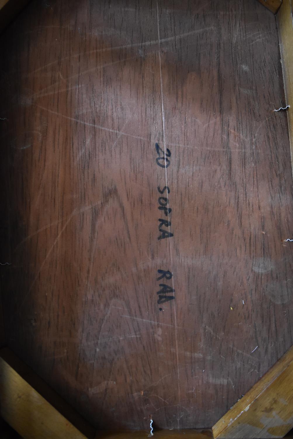 A nest of three graduating burr walnut occasional tables on cabriole supports. Largest - H.47 x 60cm - Image 6 of 7