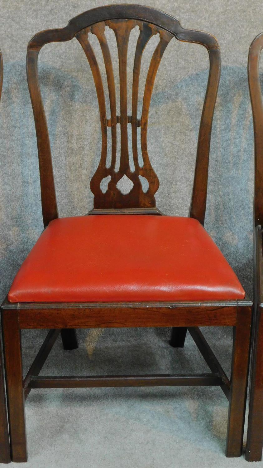 A set of six Georgian mahogany Hepplewhite style dining chairs. H.98cm - Image 2 of 5