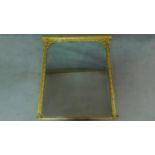 A 19th century overmantel mirror in decorative gilt frame. 132x121cm