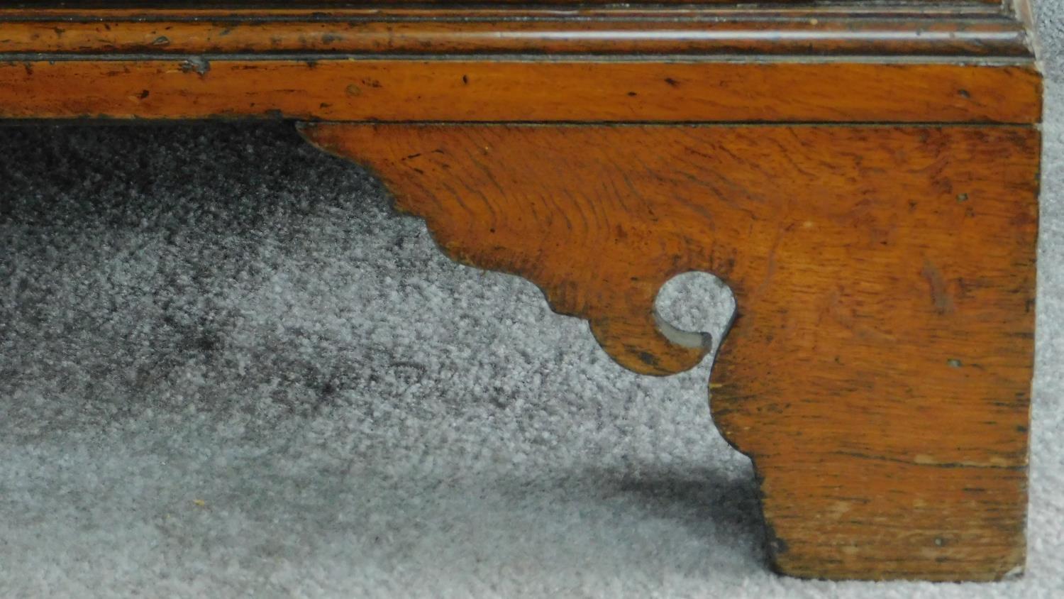 A Victorian oak and mahogany chest of two short over three long drawers flanked by pilasters - Image 6 of 6