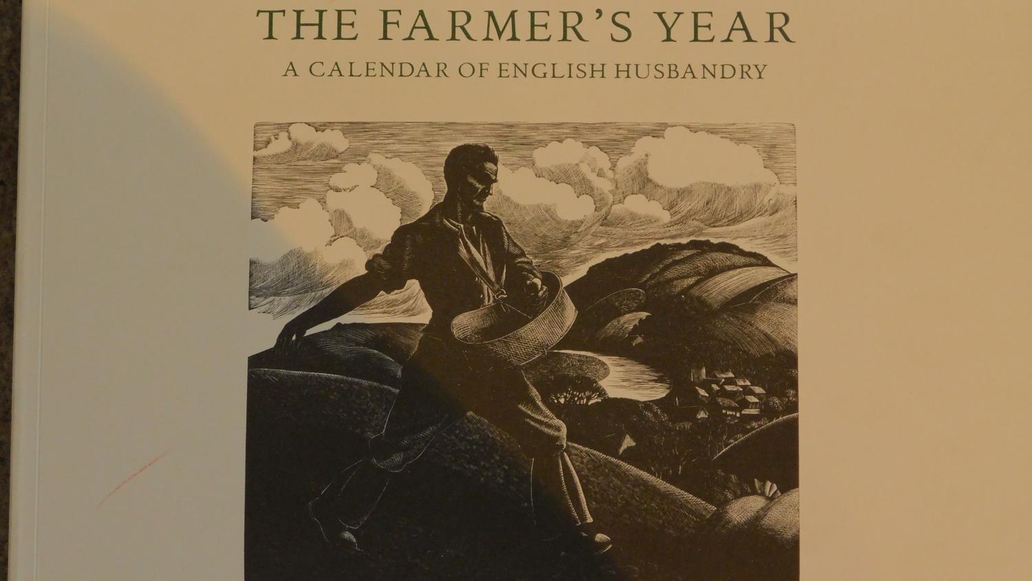 A series of twelve framed woodblock prints taken from 'The Farmers Year'. All depicting various - Image 11 of 13