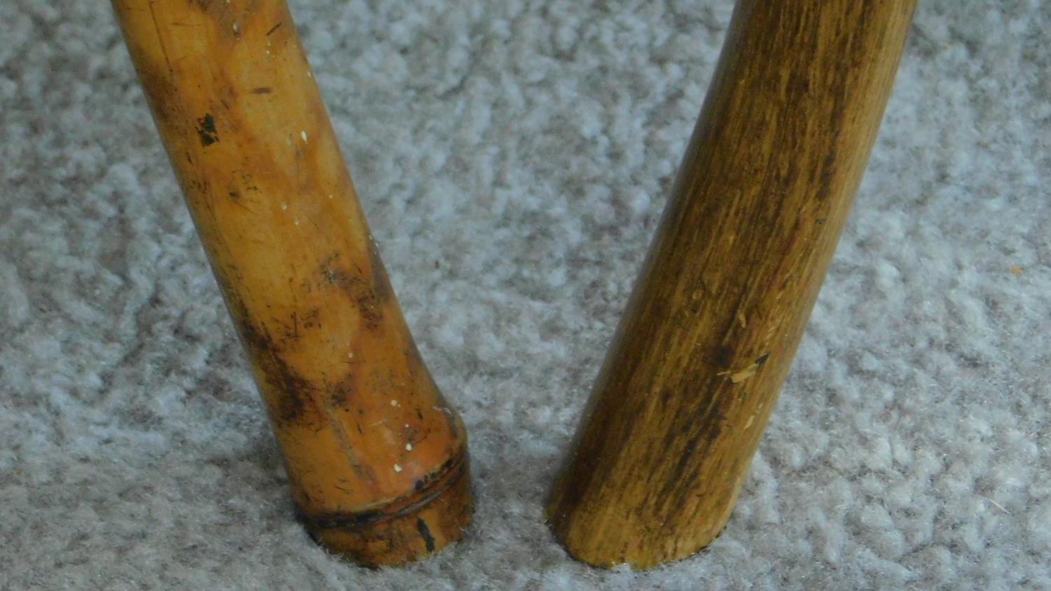 Two late 19th century bamboo occasional tables. H.70 W.53 D.37cm - Image 4 of 4