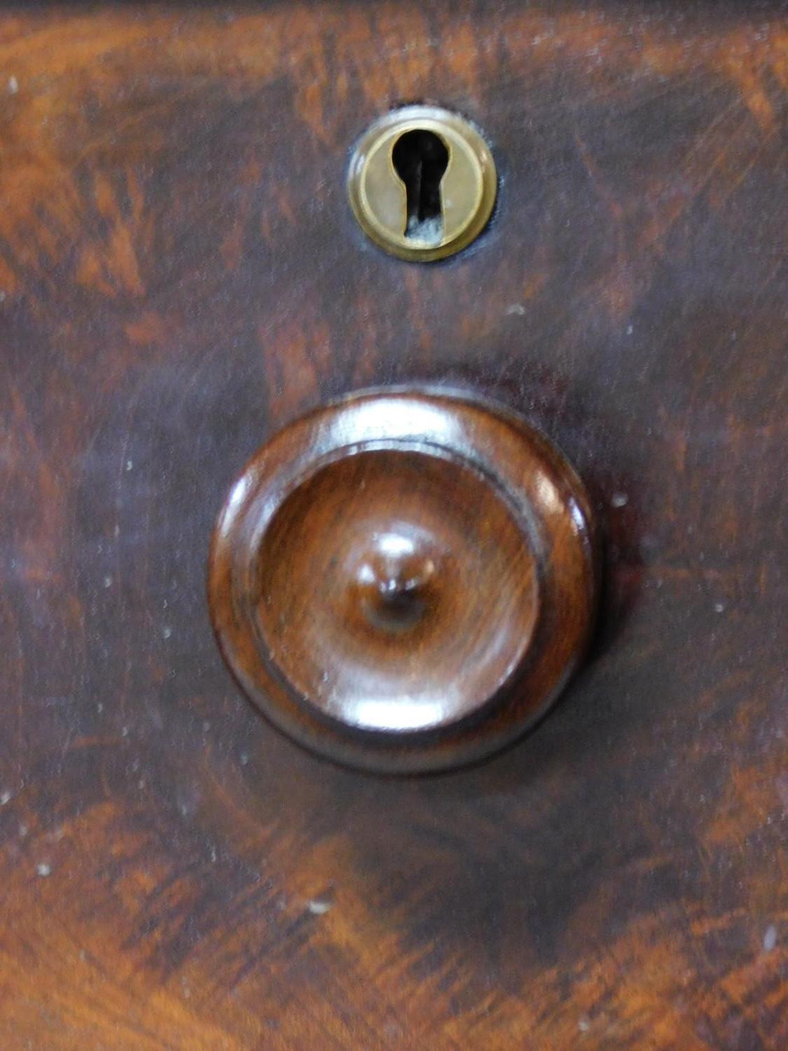 A Victorian mahogany chest of two short over three long drawers, raised on squat turned supports. - Image 6 of 8