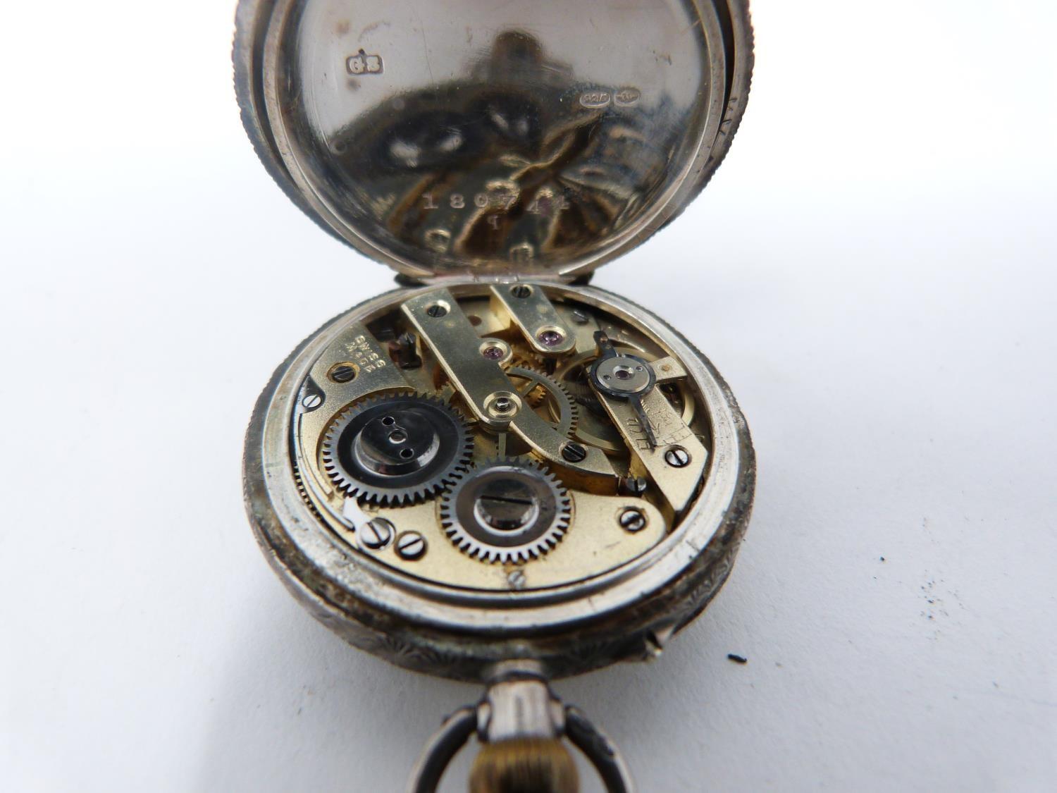 A collection of silver and white metal items. Including a sliding fountain pen and propelling pencil - Image 10 of 19