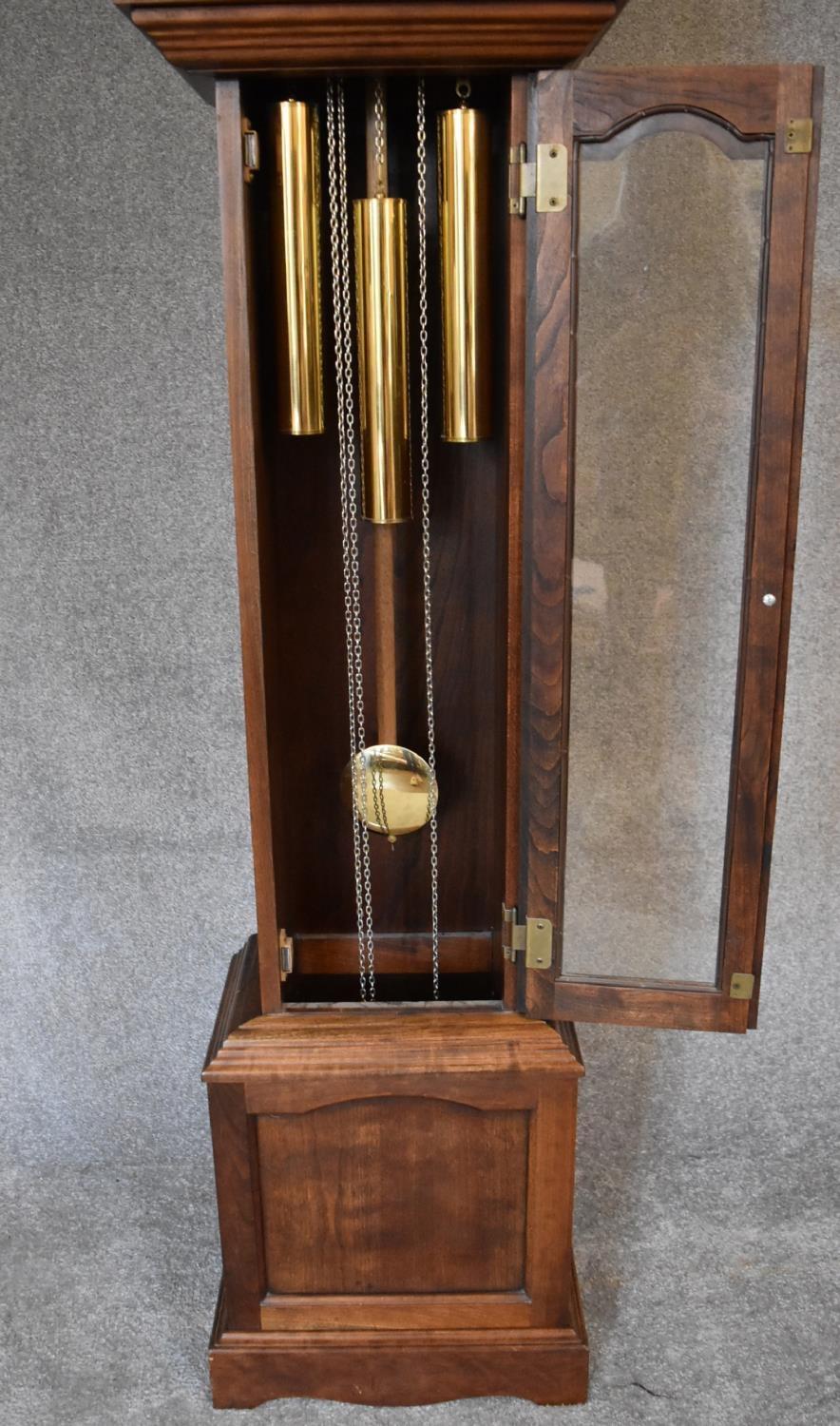 A Georgian style mahogany eight day longcase clock. H.180 x 41 x 25cm - Image 4 of 7