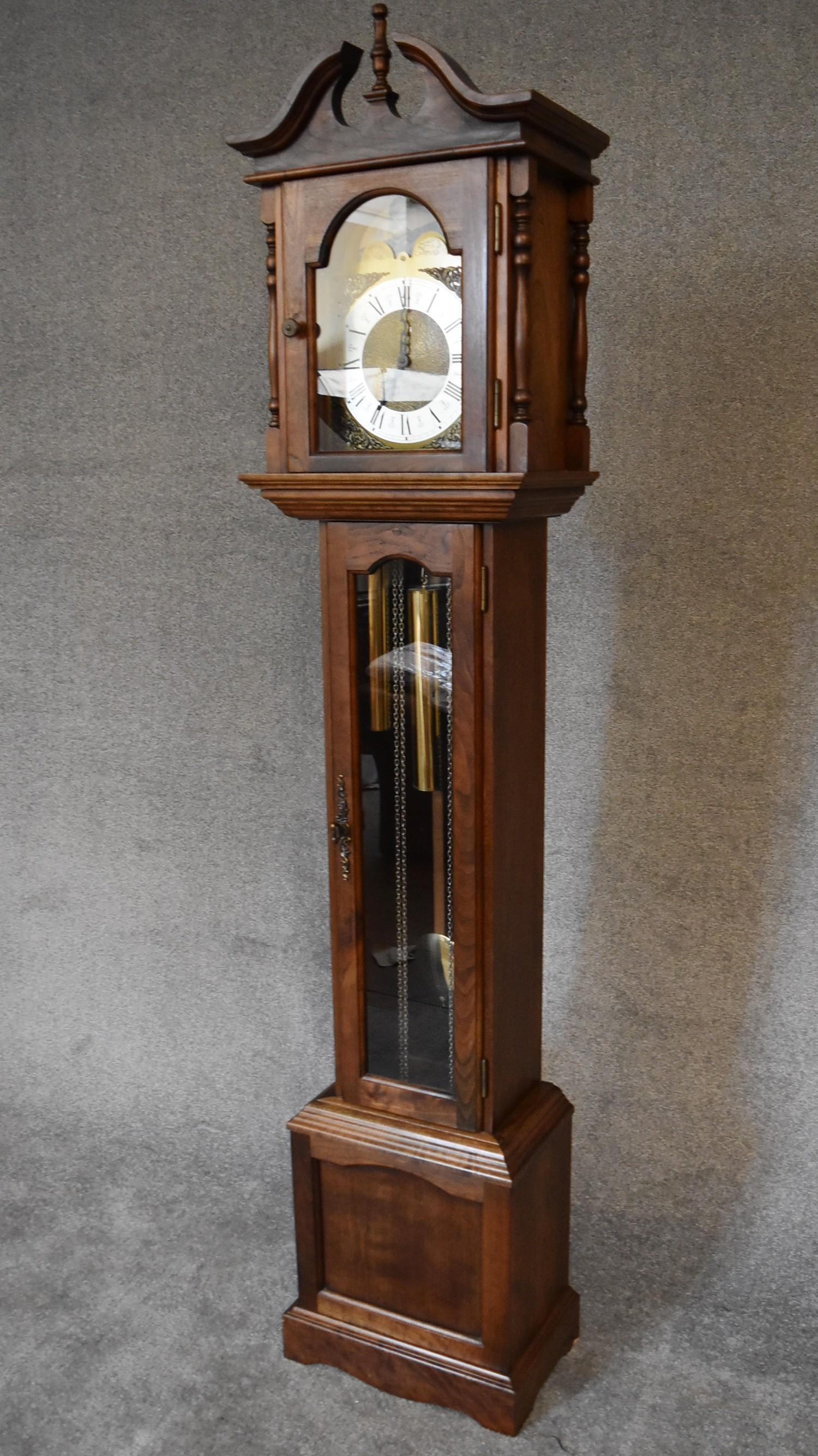 A Georgian style mahogany eight day longcase clock. H.180 x 41 x 25cm - Image 6 of 7