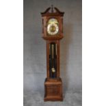 A Georgian style mahogany eight day longcase clock. H.180 x 41 x 25cm