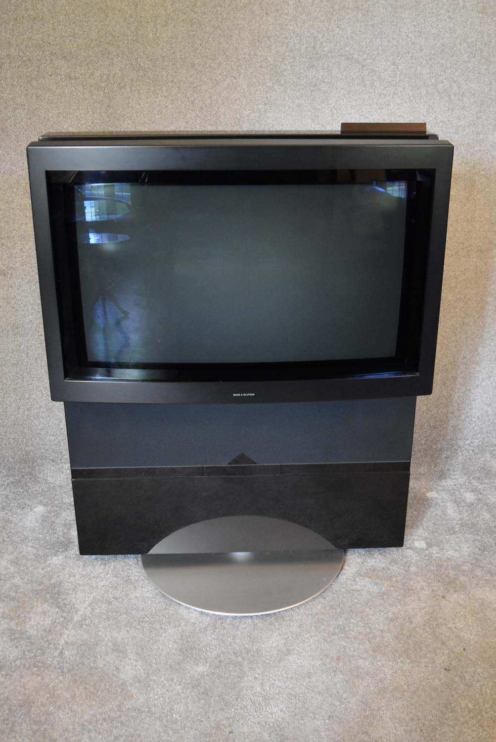 A Bang and Olufsen BeoVision Avant, CRT television and VHS recorder/player. 35? screen. Television