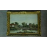 A gilt framed and glazed watercolour titled 'Isleworth on Thames', by J. Van Couver. 62x45cm
