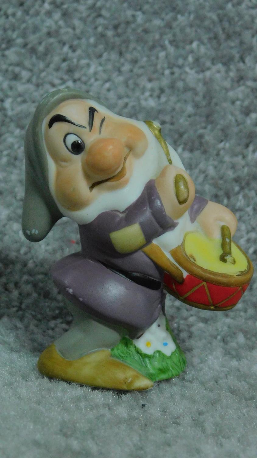 A collection of porcelain hand painted figures of Snow White and the seven dwarves by Schmid for The - Image 7 of 10