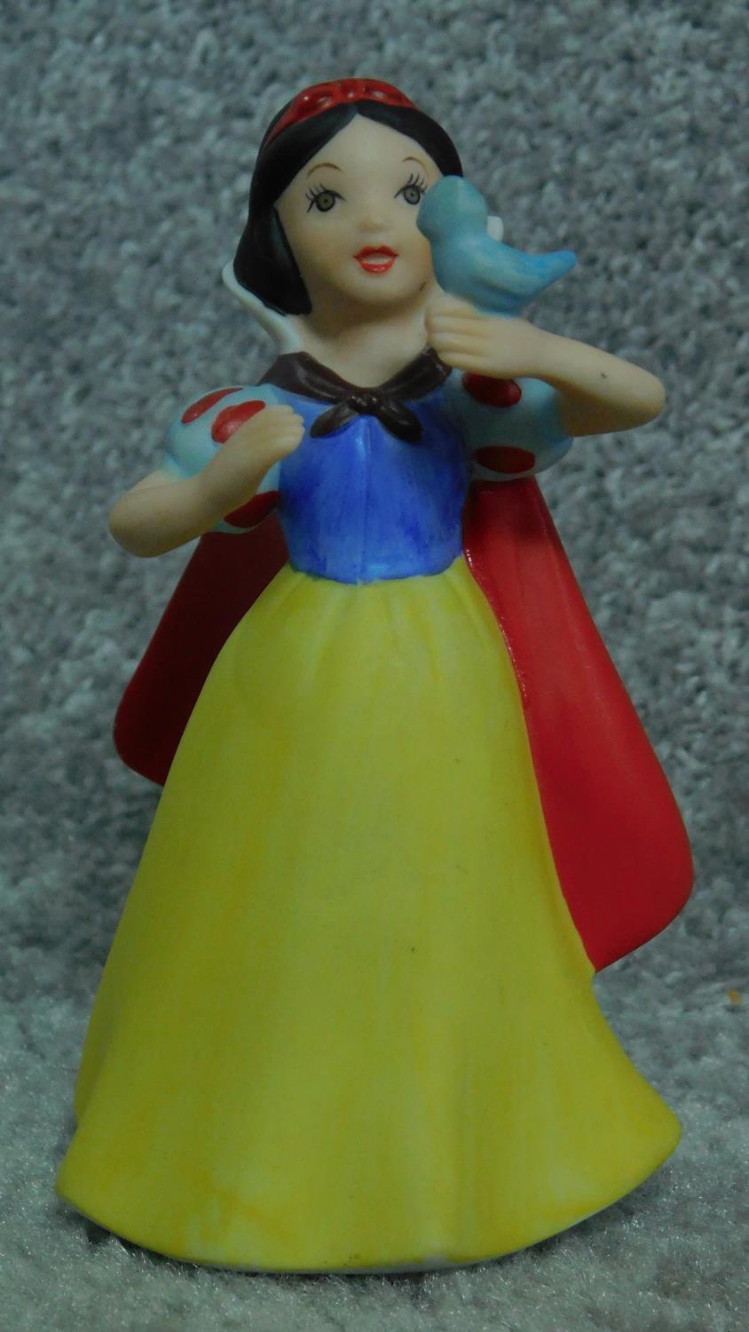 A collection of porcelain hand painted figures of Snow White and the seven dwarves by Schmid for The - Image 9 of 10