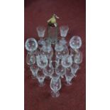 A collection of Atlantis and Royal Doulton crystal glasses and other brewiana. Including a vintage