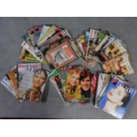 A large collection of vintage Vogue, Private Eye, The Face and House and Garden magazines. 30x24cm