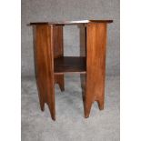 An Arts and Crafts mahogany octagonal occasional table. H.70 x 65cm