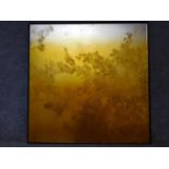 A framed mixed media on acrylic by Australian artist Andrew Taylor. Titled 'Outside: Canopy',