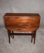 An Edwardian mahogany drop leaf Sutherland table. H.68 x 68 (ext: 83cm)