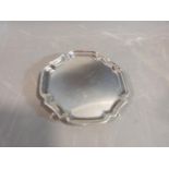 Silver stylized octagonal four footed mint dish. Hallmarked SJP for Solomon Joel Phillips, London,