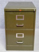A 1950s vintage Howden steel filing cabinet. H.72 W.47 D.63cm
