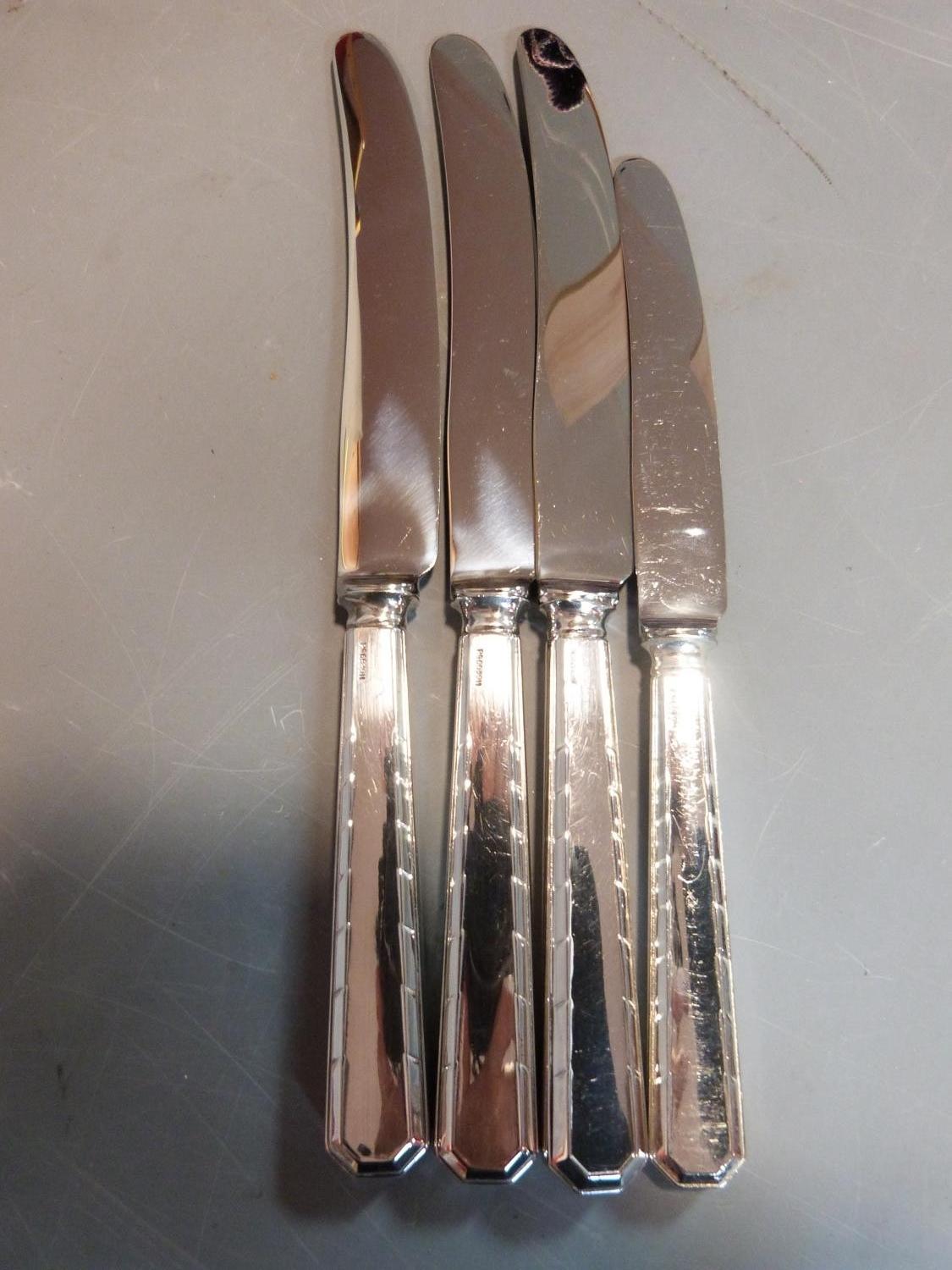 Five rolls of silver plated cutlery. Belvedere design by CJ Vander Ltd. Includes 18 cake forks, 18 - Image 6 of 6