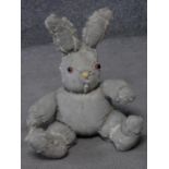 Ross Bonfanti Large Rabbit sculpture, concrete and toy parts 37 x 30 x 20 cm.