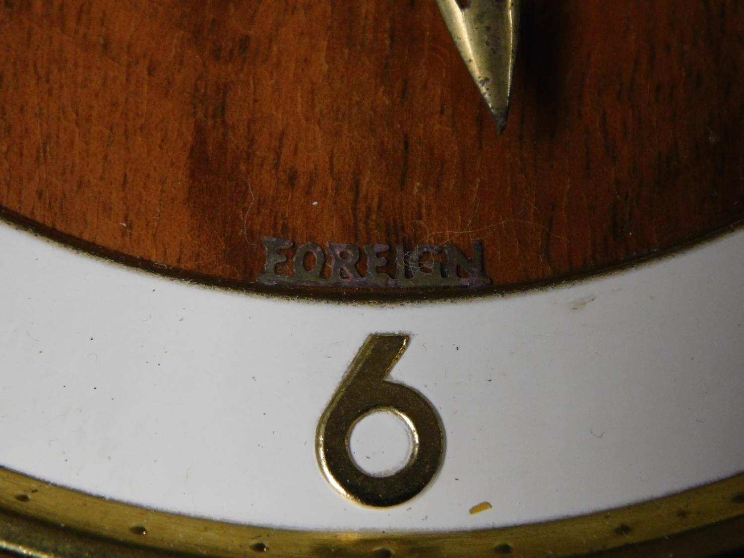 A 1930's Bentima wooden cased mantle clock. With an FHS German movement and gold tone numbers. - Image 4 of 7