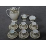 An Aynsley 'Henley' pattern fine bone china complete coffee service.