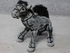 Ross Bonfanti Black Horse sculpture, C636, Concrete and Toy Parts 38.1 x 38.1 x 27.9 cm.