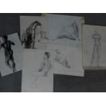 A portfolio of sketches from students and staff at Macedonia University. H.31xW.43cm