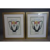 Two Moorcroft Limited Edition Royal House of Windsor, Prince George Prints, numbers 64 & 73/500,