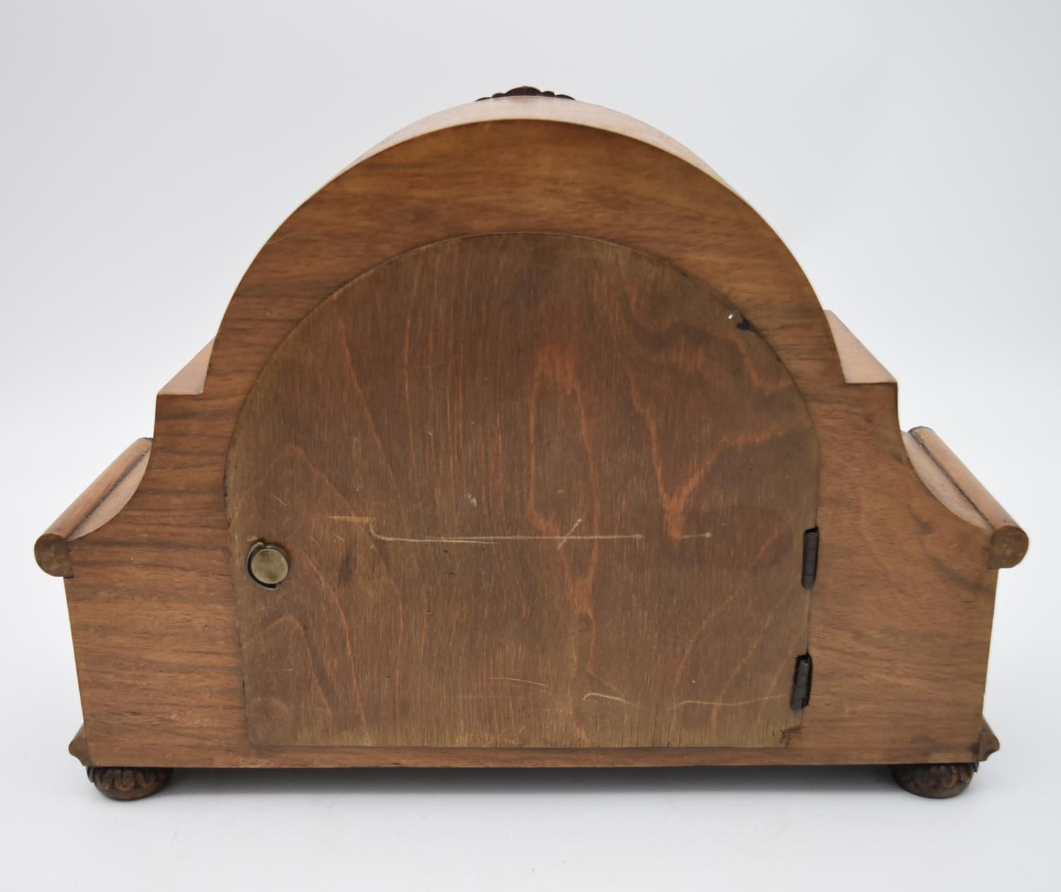 A miscellaneous collection of six mid 20th century mantel clocks. One by JW Benson of London. H. - Image 5 of 6