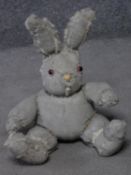 Ross Bonfanti Large Rabbit sculpture, concrete and toy parts 37 x 30 x 20 cm.