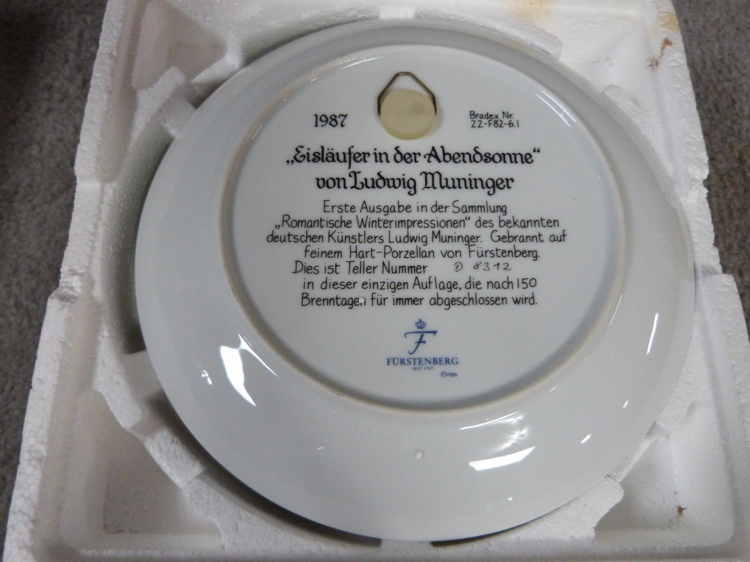 Four limited edition German porcelain plates with original boxes and certificates of authenticity. - Image 3 of 11