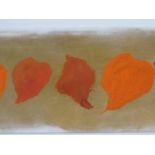 A framed and glazed mixed media titled Unique Autumn, signed David. T. Waller. 53x26cm