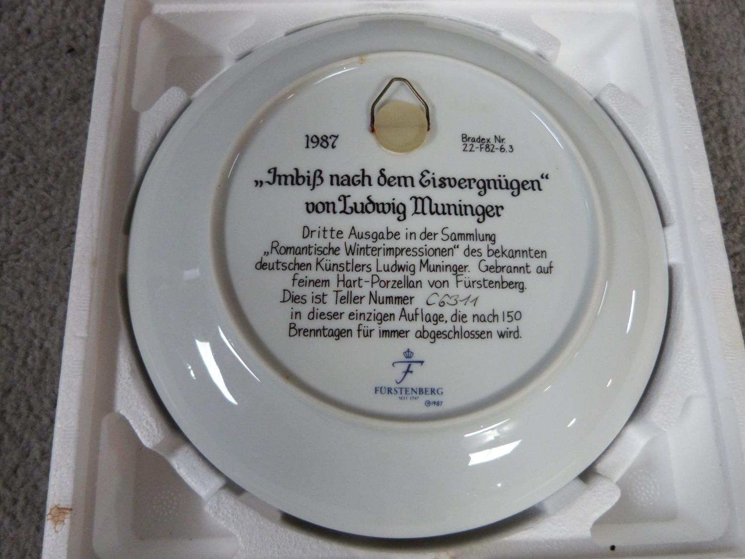 Four limited edition German porcelain plates with original boxes and certificates of authenticity. - Image 7 of 11