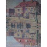 A framed and glazed limited edition same size print of the painting 'Charleston', by Vanessa Bell.