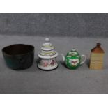 A collection of antique and vintage ceramics and porcelain. Including a 19th century hand painted