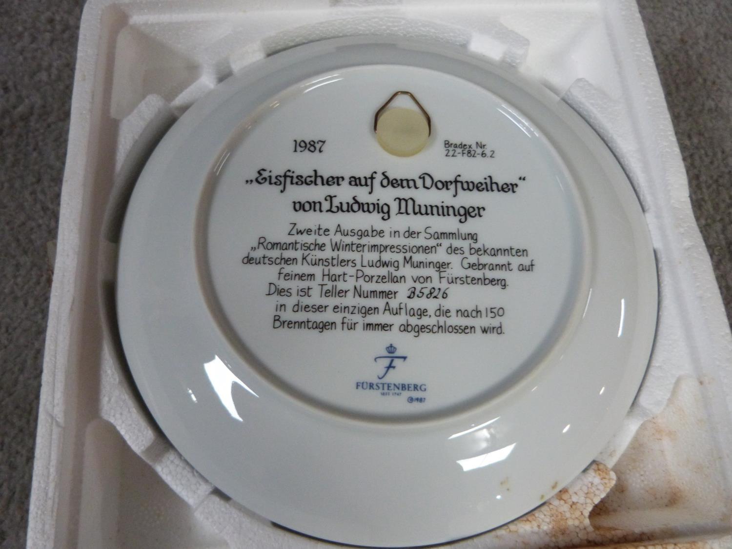 Four limited edition German porcelain plates with original boxes and certificates of authenticity. - Image 5 of 11
