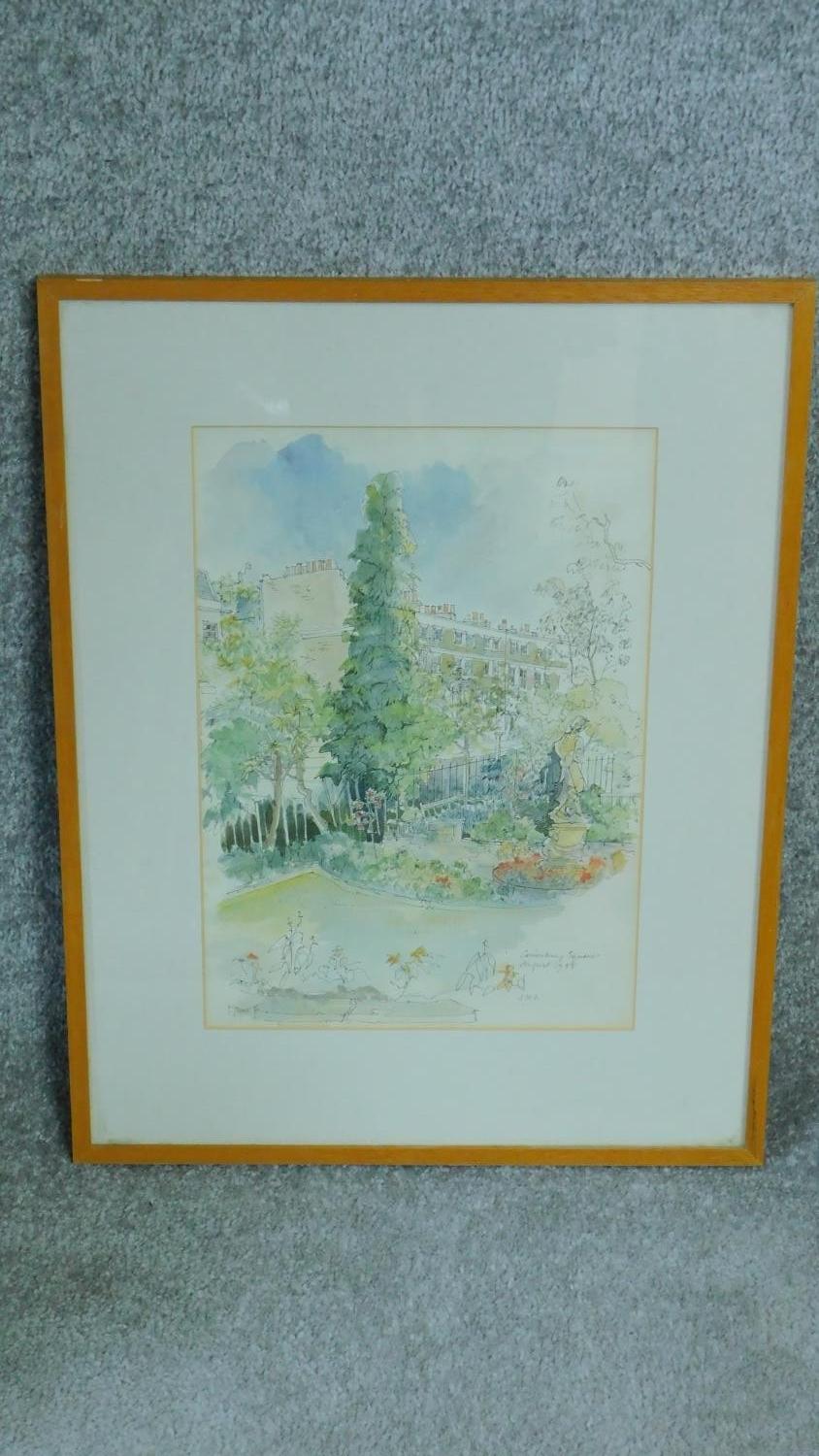 A framed and glazed watercolour and ink study by British artist Shelby Dawbarn. Titled 'Canonbury - Image 2 of 7