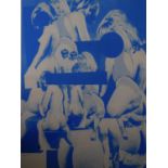 A framed and glazed surrealist signed screen print by British artist Kate Gibb. Edition 45/50.