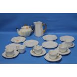 A SHELLEY PART COFFEE SET