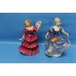 TWO ROYAL DOUTON FIGURINES, 'ELIZABETH' AND 'JENNIFER' (2)