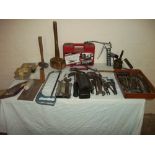 A TRAY OF ASSORTED TOOLS ETC.