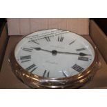 A BOXED NEWGATE OCEAN WALLCLOCK