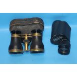 A PAIR OF OPERA GLASSES AND A MONOCULAR