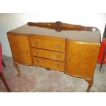 A WALNUT SIDEBOARD